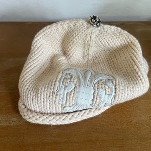 Chrome Hearts Cashmere Beanie, iconic fleur des-lis, OS.